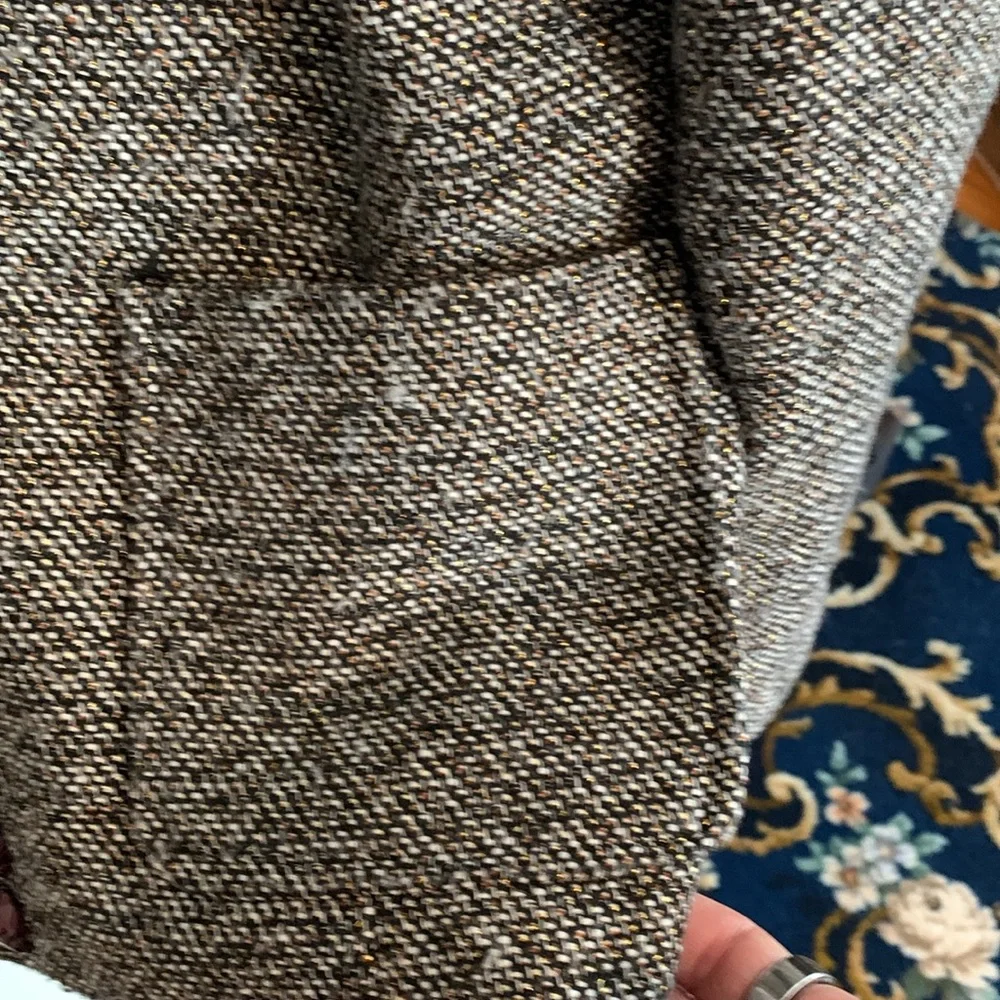 Dana Buchanan tweed jeweled and metallic blazer.‎ Worn about 3x